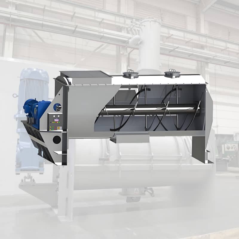 Horizontal Ribbon Mixer for Po