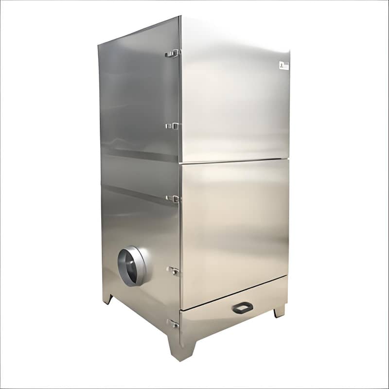 ATEX-compliant dust collector with explosion vents for hazardous dust environments