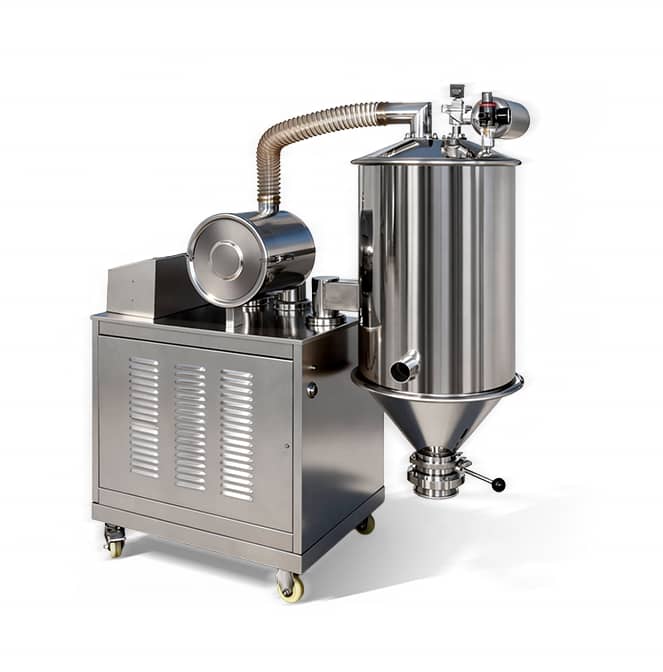 Vacuum conveyor for mixer with loss-in-weight feeder and stainless steel construction - Guanjiang